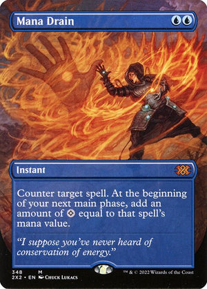 Mana Drain (348) [Double Masters 2022] [Borderless]