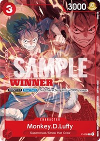 Monkey.D.Luffy - P-006 (Winner Pack Vol. 1) (P-006) [One Piece Promotion Cards]