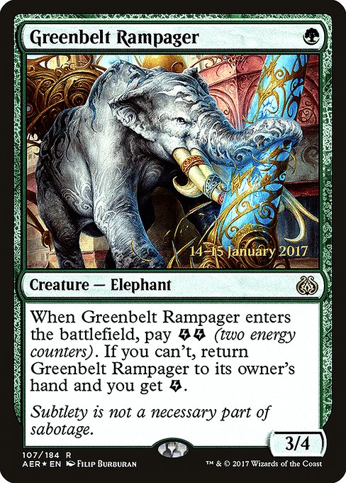 Greenbelt Rampager (107s) [Aether Revolt Promos]