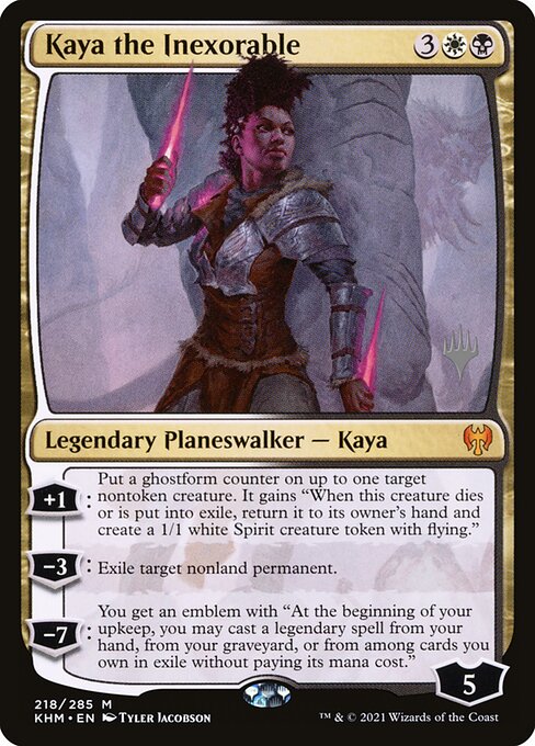 Kaya the Inexorable (218p) [Kaldheim Promos]