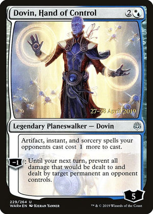 Dovin, Hand of Control (229s) [War of the Spark Promos]