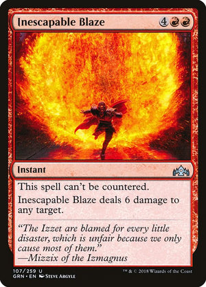 Inescapable Blaze (107) [Guilds of Ravnica]