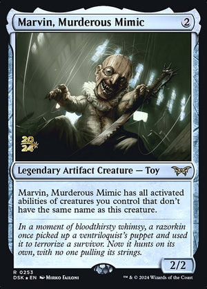 Marvin, Murderous Mimic (253s) [Duskmourn: House of Horror Promos]