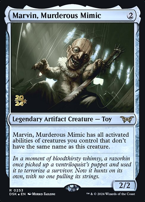 Marvin, Murderous Mimic (253s) [Duskmourn: House of Horror Promos]