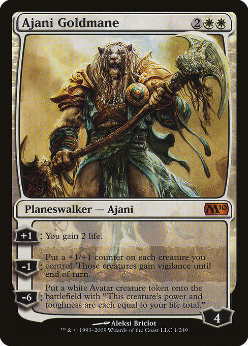 Ajani Goldmane (1) [Magic 2010]