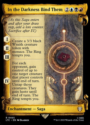 In the Darkness Bind Them (465) [Tales of Middle-earth Commander] [Showcase]