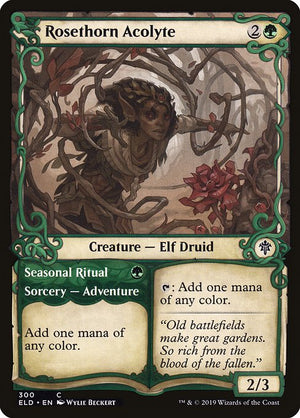 Rosethorn Acolyte // Seasonal Ritual (300) [Throne of Eldraine] [Showcase]