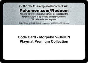 Code Card - Morpeko V-UNION Playmat Premium Collection [Crown Zenith]