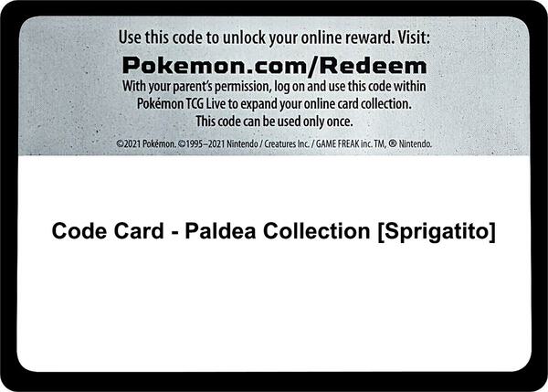 Code Card - Paldea Collection [Sprigatito] [SV01 Scarlet and Violet Base Set]