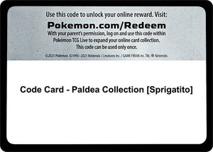 Code Card - Paldea Collection [Sprigatito] [SV01 Scarlet and Violet Base Set]