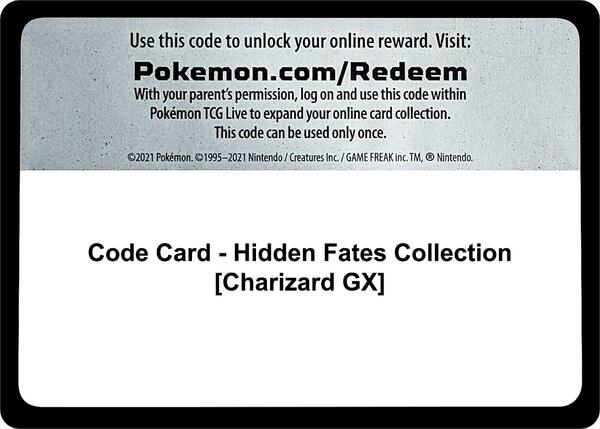 Code Card - Hidden Fates Collection [Charizard GX] [Hidden Fates]