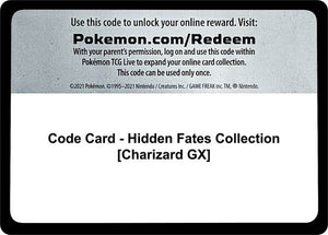 Code Card - Hidden Fates Collection [Charizard GX] [Hidden Fates]