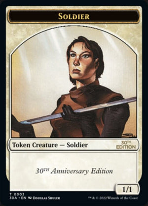 Soldier Token (3) [30th Anniversary Edition]