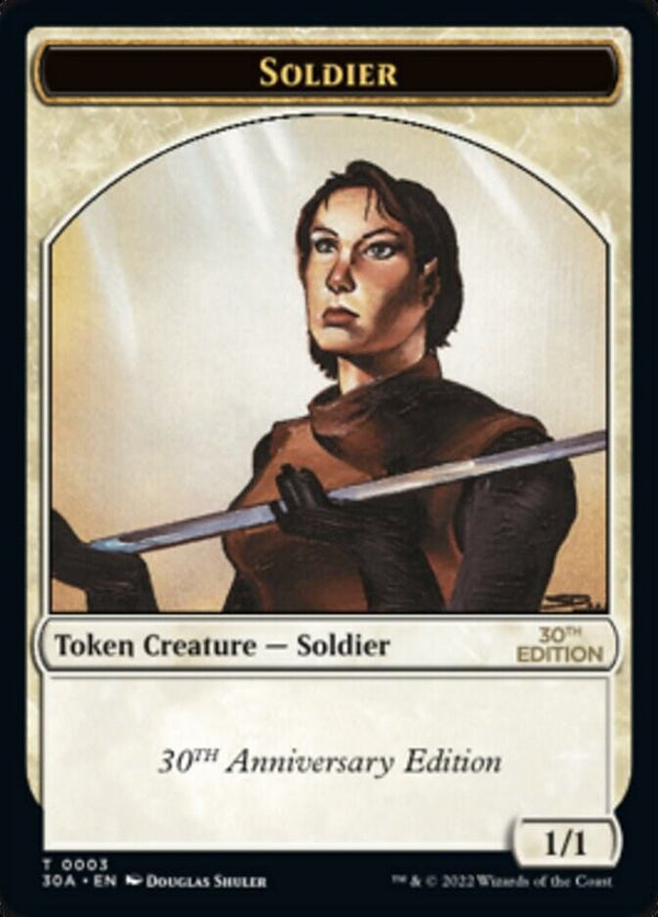 Soldier Token (3) [30th Anniversary Edition]