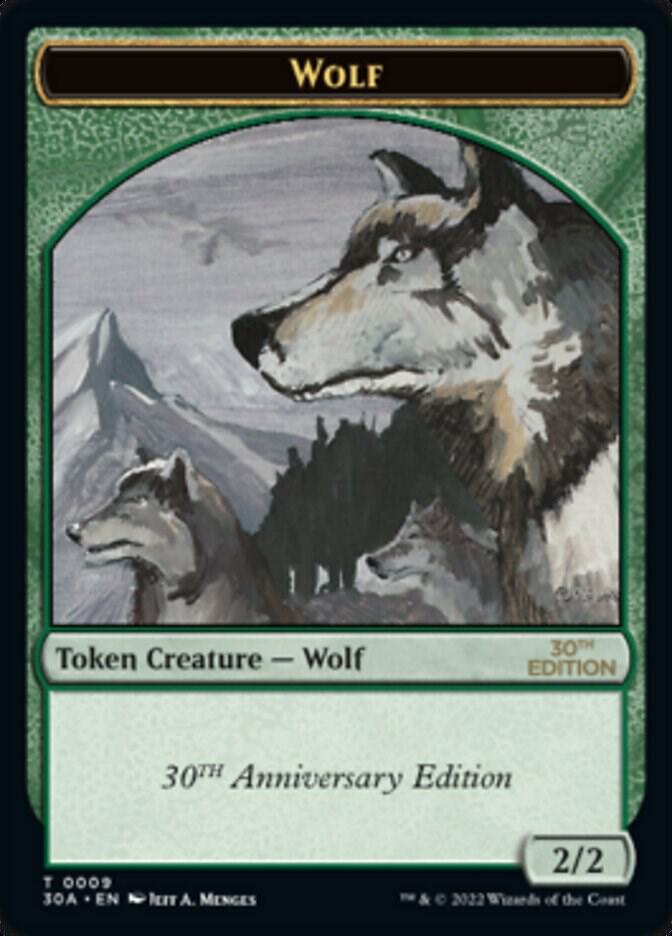 Wolf Token (9) [30th Anniversary Edition]