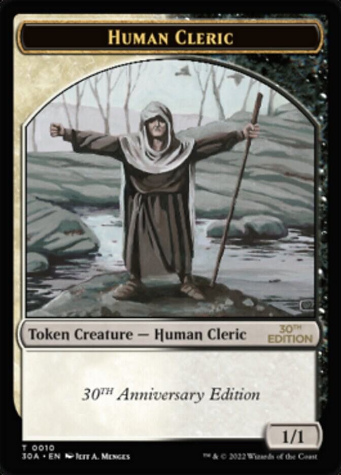 Human Cleric Token (10) [30th Anniversary Edition]