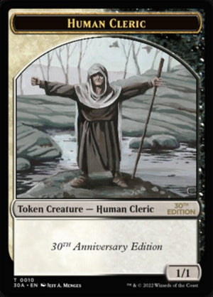 Human Cleric Token (10) [30th Anniversary Edition]