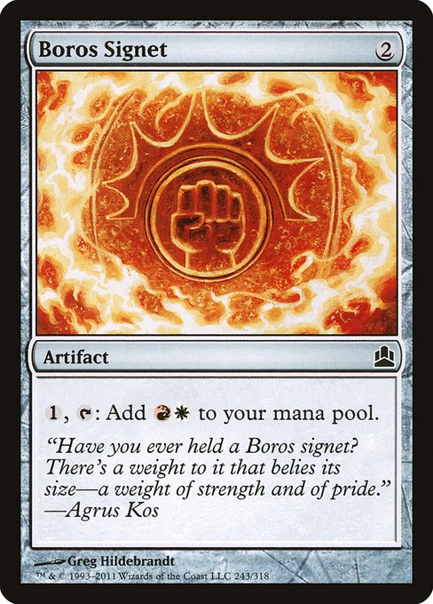 Boros Signet (243) [Commander 2011]