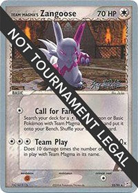 Team Magma's Zangoose - 2004 (Tsuguyoshi Yamato) (23/95) [World Championship Decks]