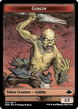 Goblin // Bird Double-Sided Token (7 // 1) [Dominaria Remastered]