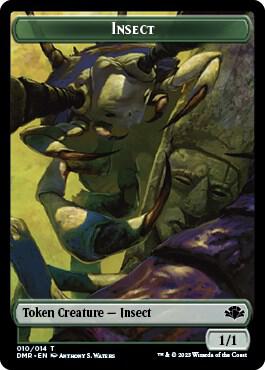 Insect // Bird Double-Sided Token (10 // 1) [Dominaria Remastered]