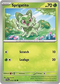 Sprigatito - 013/198 (Mirage Holo) (013/198) [Miscellaneous Cards and Products]