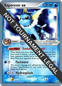Vaporeon ex - 2006 (Jimmy Ballard) (110/113) [World Championship Decks]