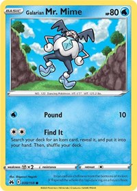 Galarian Mr. Mime (030/159) [Crown Zenith]