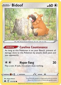 Bidoof (111/159) [Crown Zenith]