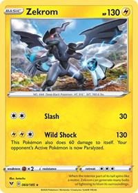Zekrom - 060/185 (Cosmos Holo) (060/185) [Miscellaneous Cards and Products]