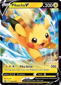 Pikachu V - SWSH285 (SWSH285) [SWSH Sword and Shield Promo Cards]