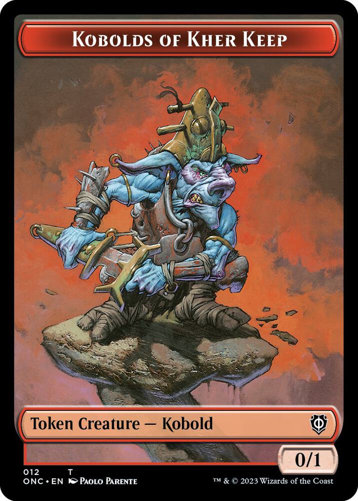 Kobolds of Kher Keep // Dragon Double-Sided Token (12 // 10) [Phyrexia: All Will Be One Commander]