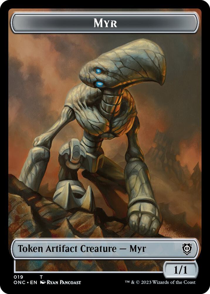 Myr // Thopter Double-Sided Token (19 // 21) [Phyrexia: All Will Be One Commander]