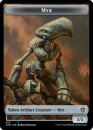 Myr // Thopter Double-Sided Token (19 // 21) [Phyrexia: All Will Be One Commander]