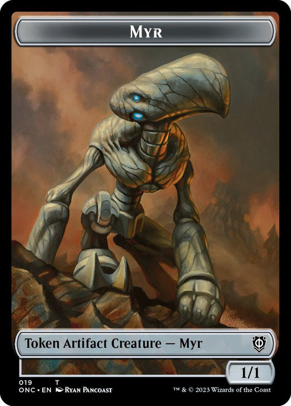Myr // Thopter Double-Sided Token (19 // 21) [Phyrexia: All Will Be One Commander]
