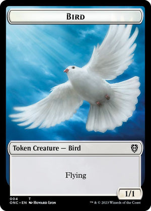 Bird // Cat Double-Sided Token (4 // 1) [Phyrexia: All Will Be One Commander]