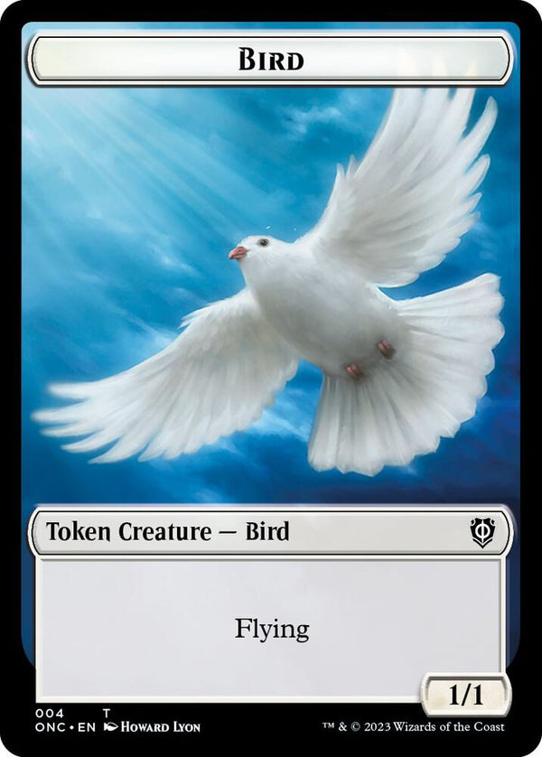 Bird // Cat Double-Sided Token (4 // 1) [Phyrexia: All Will Be One Commander]