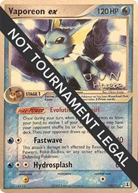 Vaporeon ex - 2007 (Jun Hasebe) (110/113) [World Championship Decks]