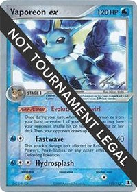 Vaporeon ex - 2007 (Tom Roos) (110/113) [World Championship Decks]
