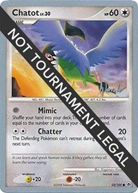 Chatot - 2008 (Dylan Lefavour) (55/100) [World Championship Decks]