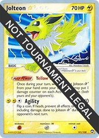 Jolteon Star - 2008 (Jason Klaczynski) (101/108) [World Championship Decks]