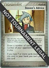 Steven's Advice - 2008 (Tristan Robinson) (83/108) [World Championship Decks]