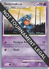 Toxicroak - 2008 (Tristan Robinson) (31/100) [World Championship Decks]