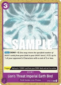 Lion's Threat Imperial Earth Bind (ST05-016) [Starter Deck 5: Film Edition]