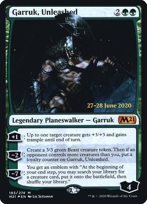Garruk, Unleashed (183s) [Core Set 2021 Promos]