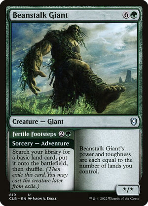 Beanstalk Giant // Fertile Footsteps (819) [Commander Legends: Battle for Baldur's Gate]