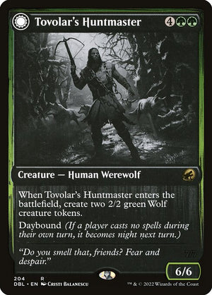 Tovolar's Huntmaster // Tovolar's Packleader (204) [Innistrad: Double Feature]