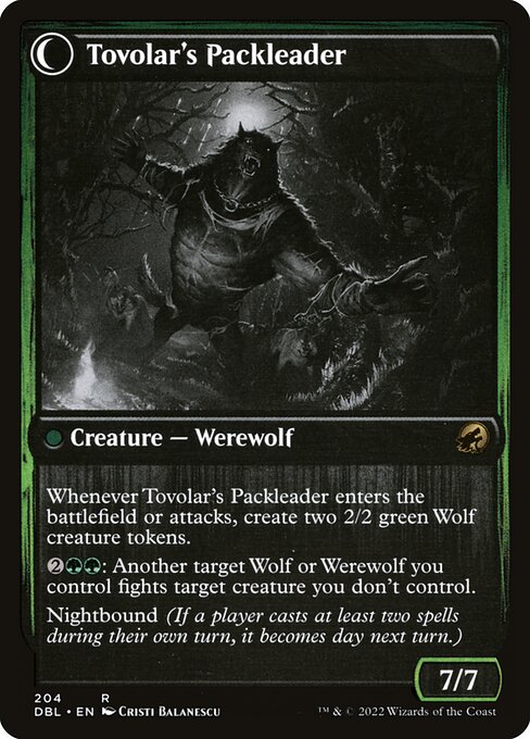 Tovolar's Huntmaster // Tovolar's Packleader (204) [Innistrad: Double Feature] Reverse