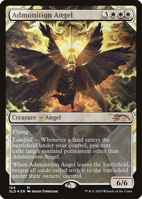 Admonition Angel (154) [Secret Lair Drop] [Showcase]