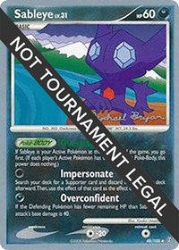 Sableye - 2010 (Mychael Bryan) (48/100) [World Championship Decks]